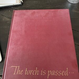 Elegant Red Hardcover Book - The Torch is Passed